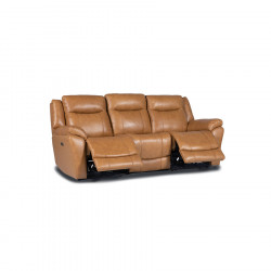 Rowan 3 Seater Electric Leather Reclining